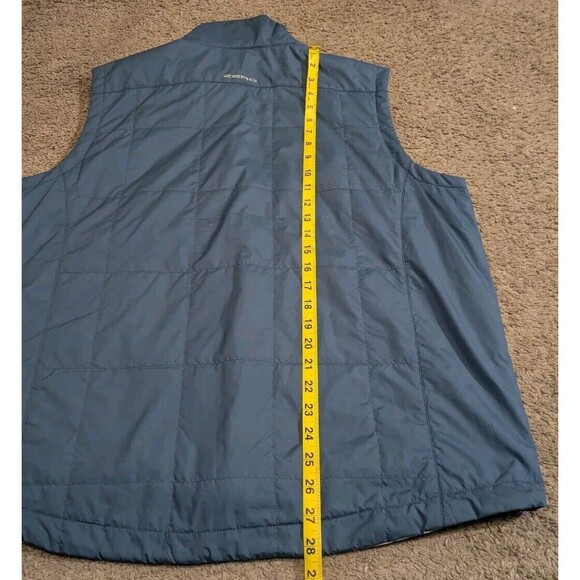 Zero Restriction Kiely Water Repellent Reversible Vest Blue / Gray Men's Large - Picture 8 of 8